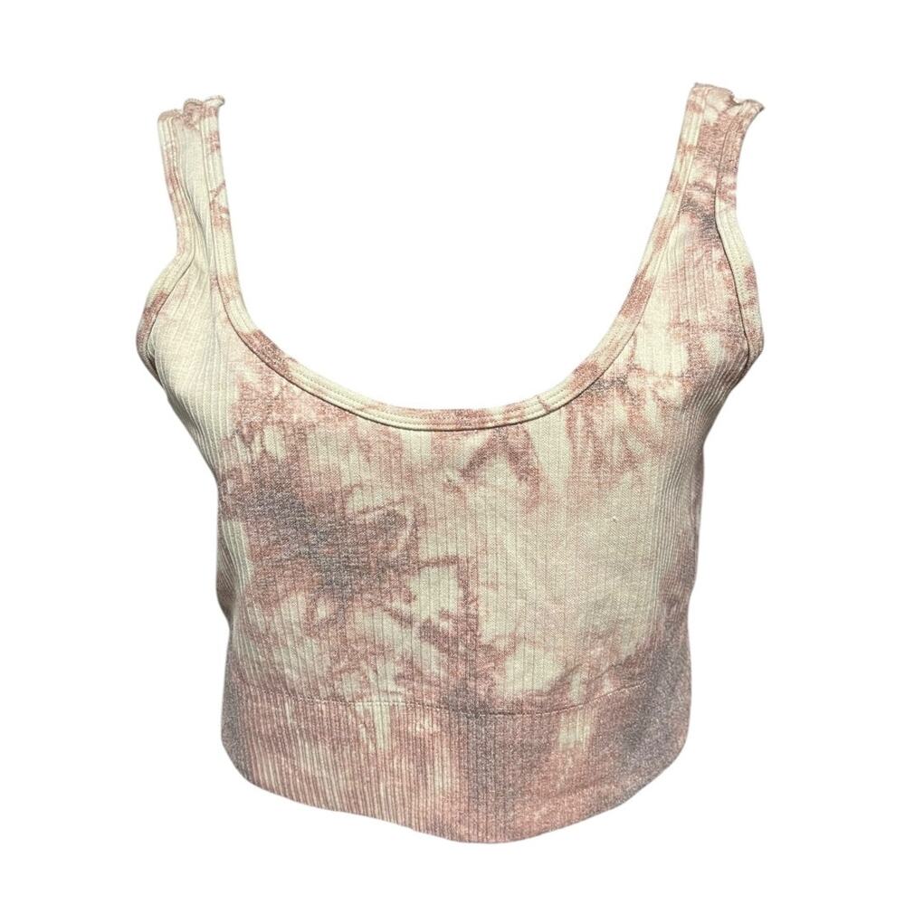 Large Mono B Ribbed Sports Bra Tie Dye Style AT3168